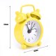 1pc Mini Alarm Clock Electronic Round Number Double Bell Desk Table Digital Clock Home Decoration Retro Portable